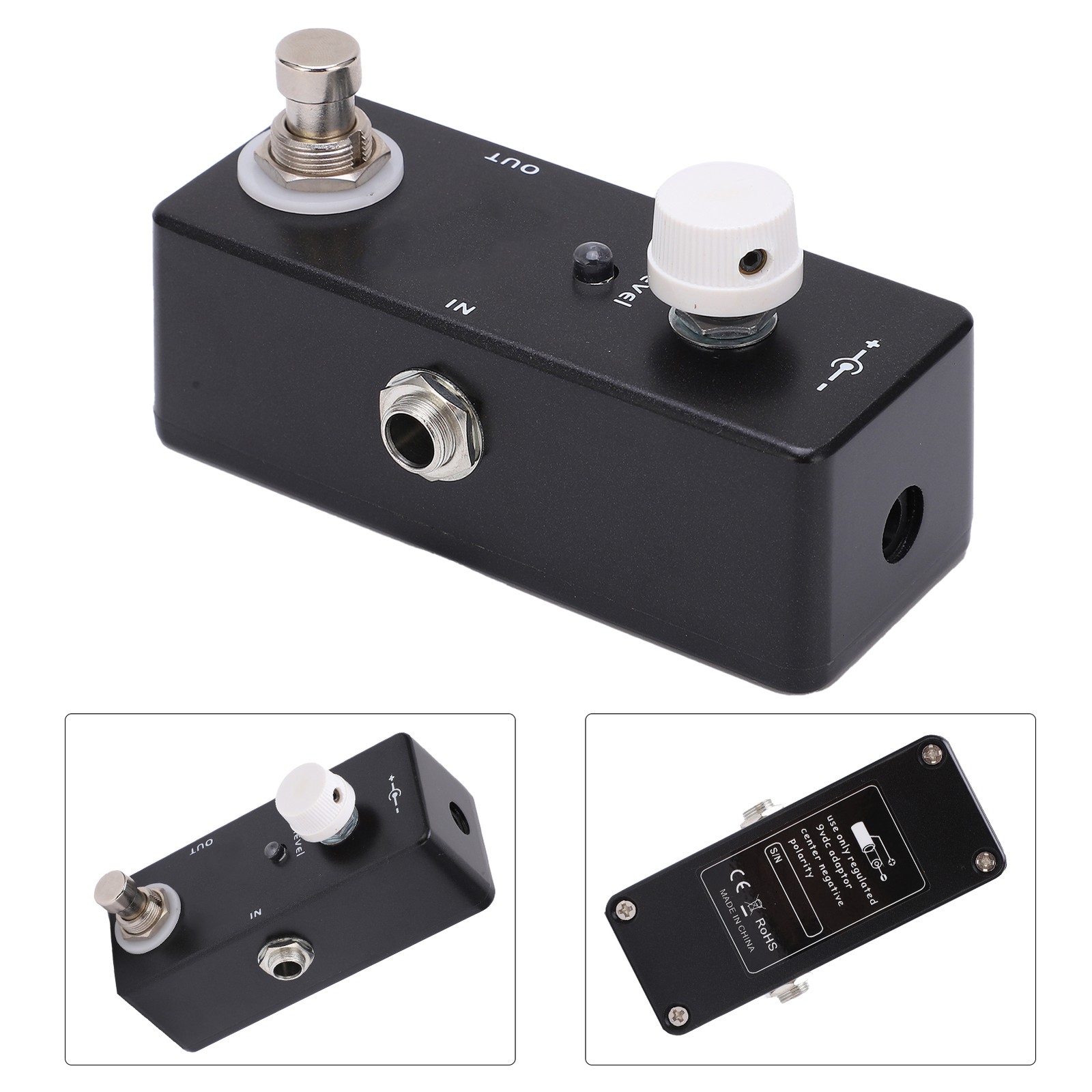 Guitar Volume Effect Pedal Knob Control Attenuator With True Bypass Tuning