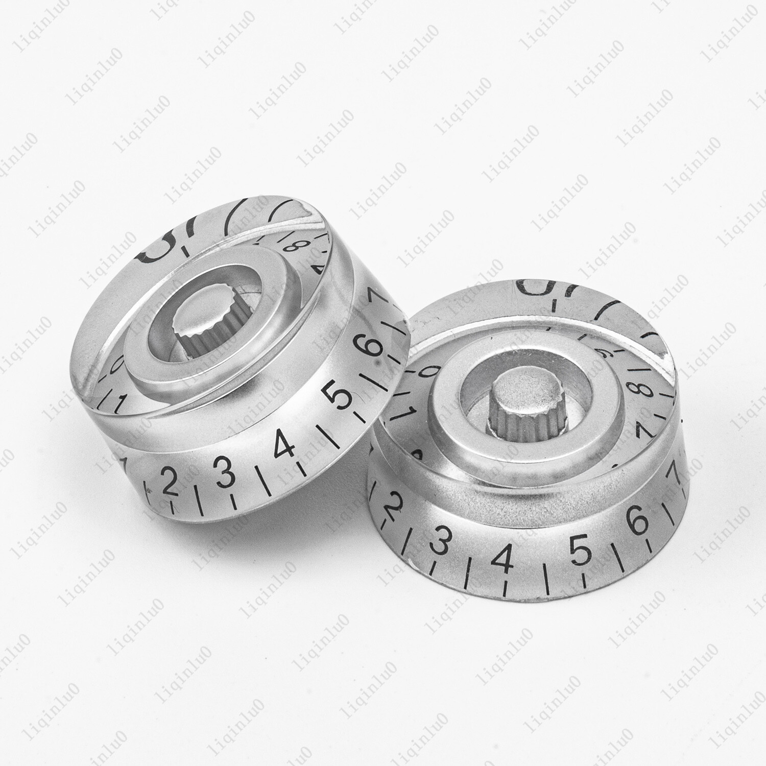 4 Pcs Silver LP Guitar Control Knobs Speed Dial Knobs for SG Les Paul Guitar