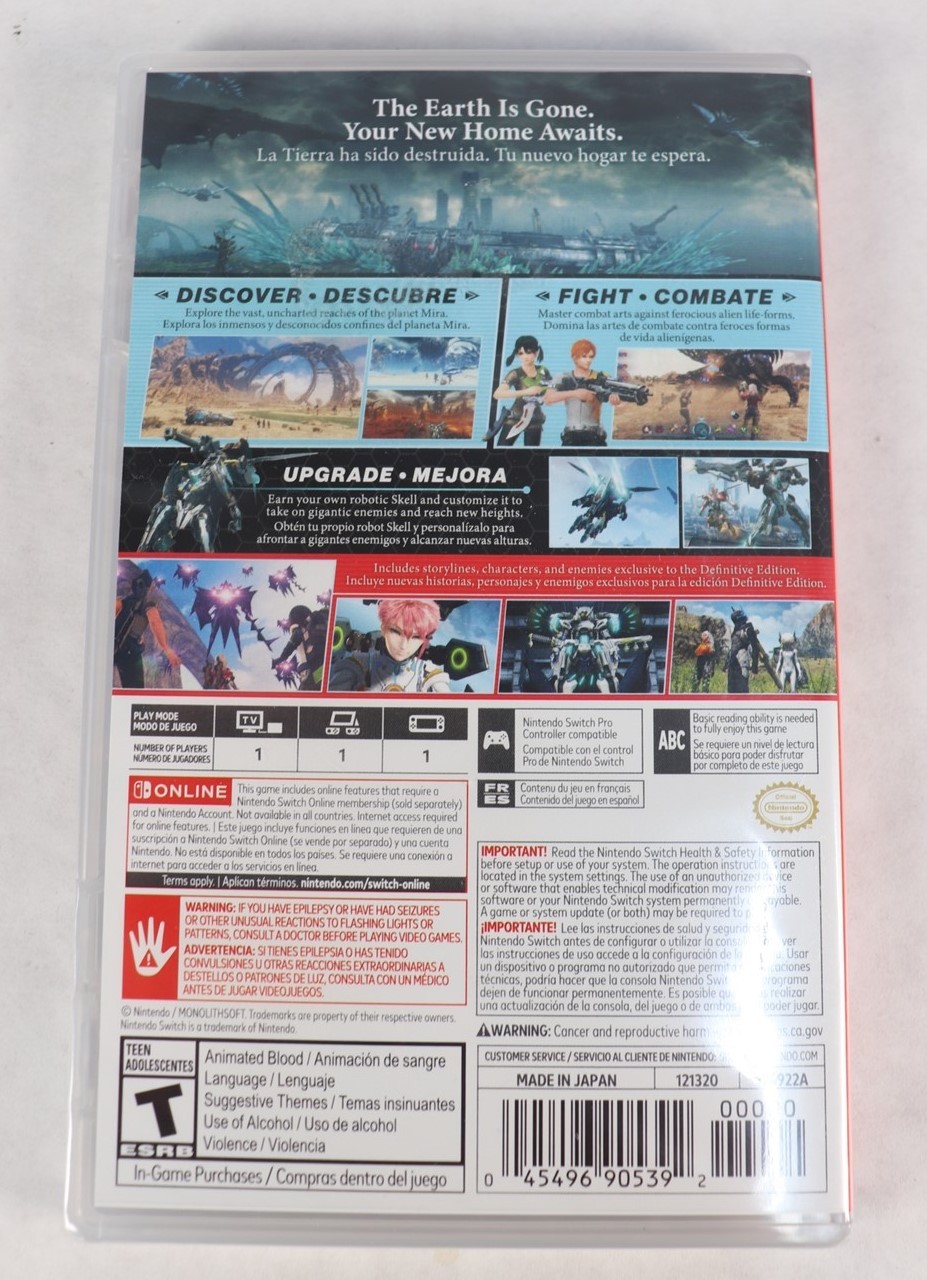 Nintendo Switch Xenoblade Chronicles X Definitive Edition New