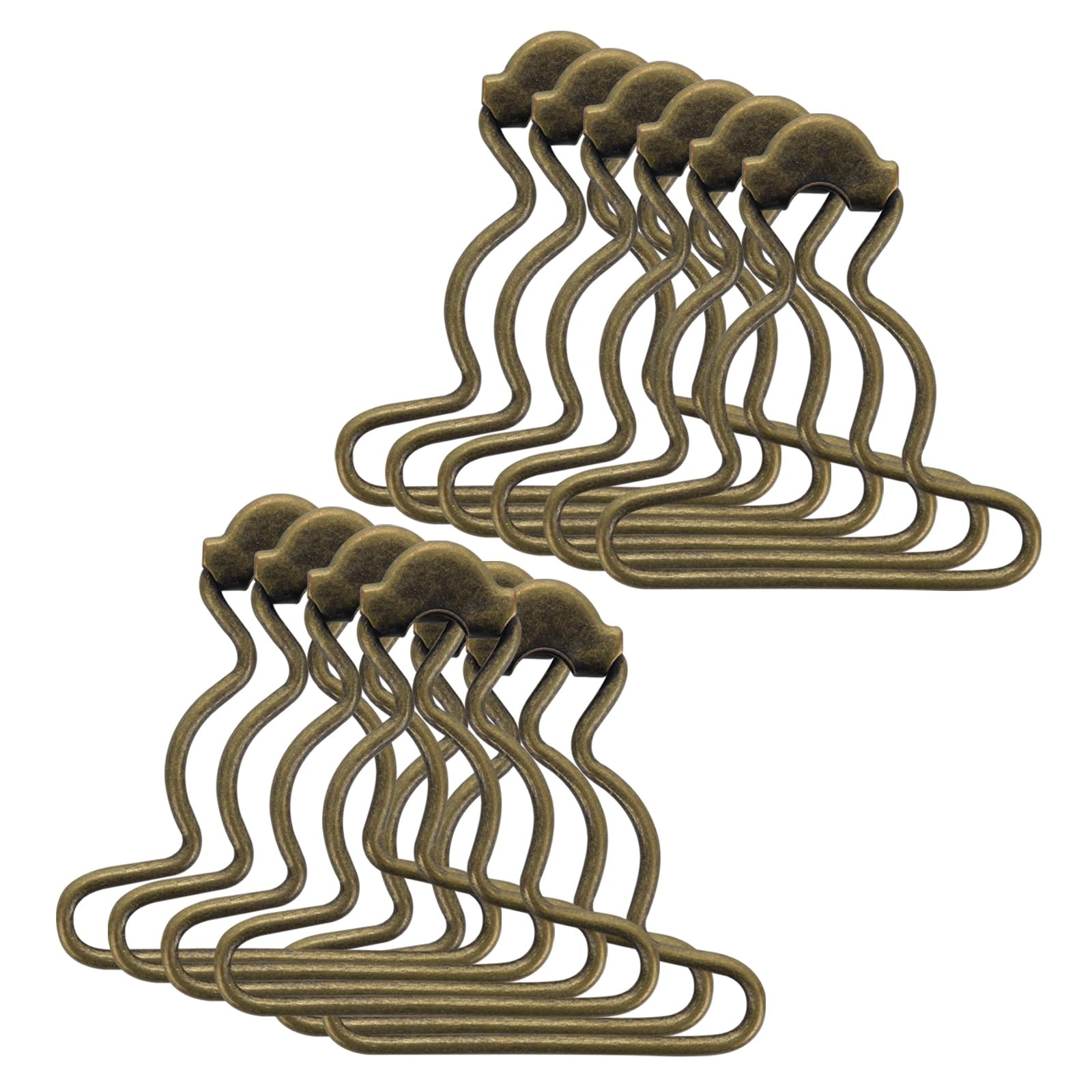 Suspender Buckles for Overalls and Dungarees Metal Fastener 1.97 Inch 12 Pk