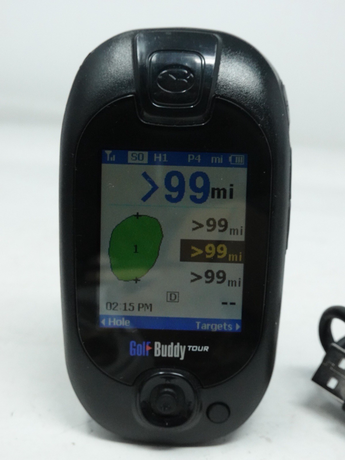 Golf Buddy Pro Tour Compact GPS Range Finder DSC-GB200 with USB Charger