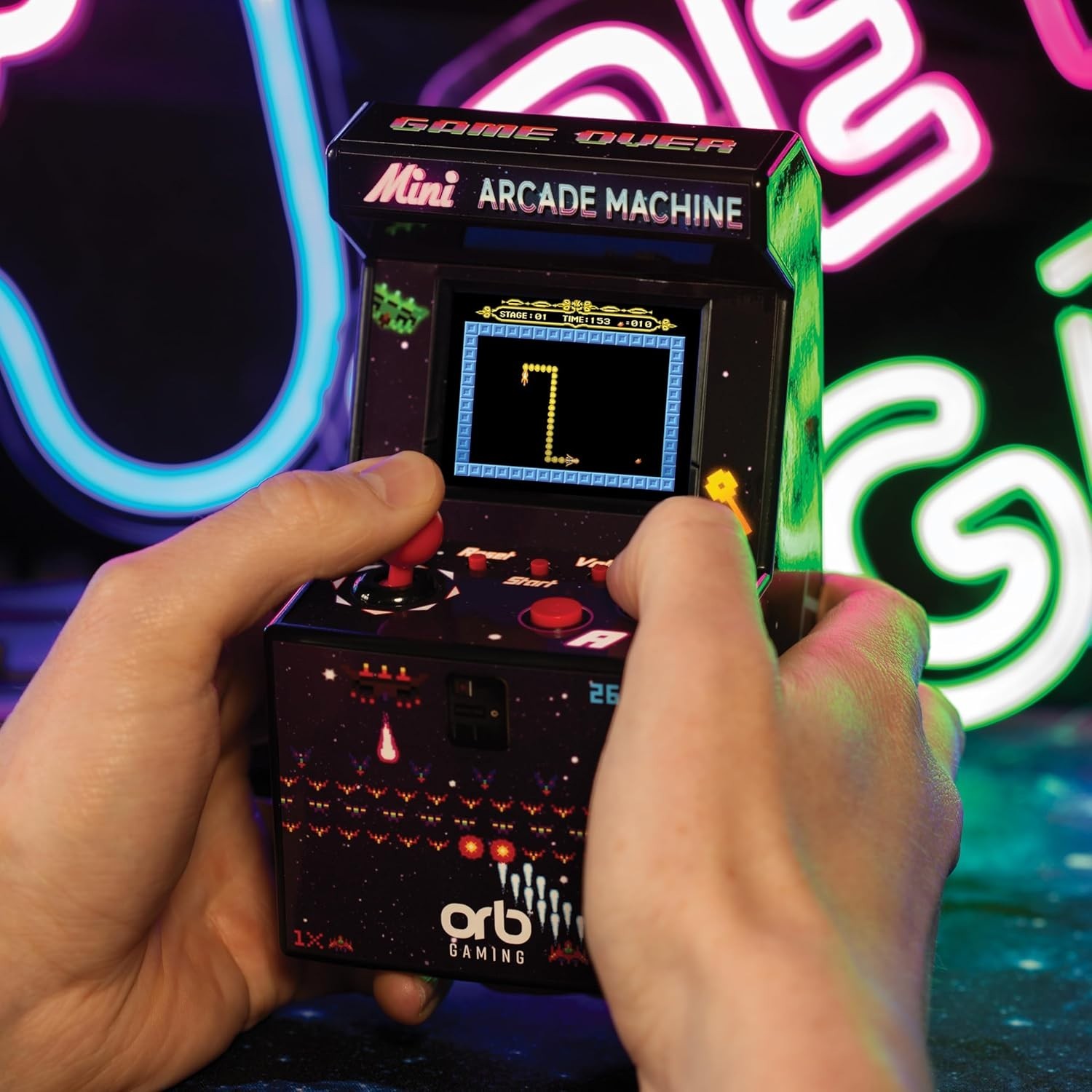 240 Built-In 8-Bit Arcade Games – Compact Handheld Console for Endless Fun