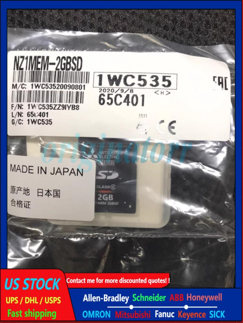 1PC New Mitsubishi NZ1MEM-2GBSD NZ1MEM2GBSD 2GB Memory Card Free Ship
