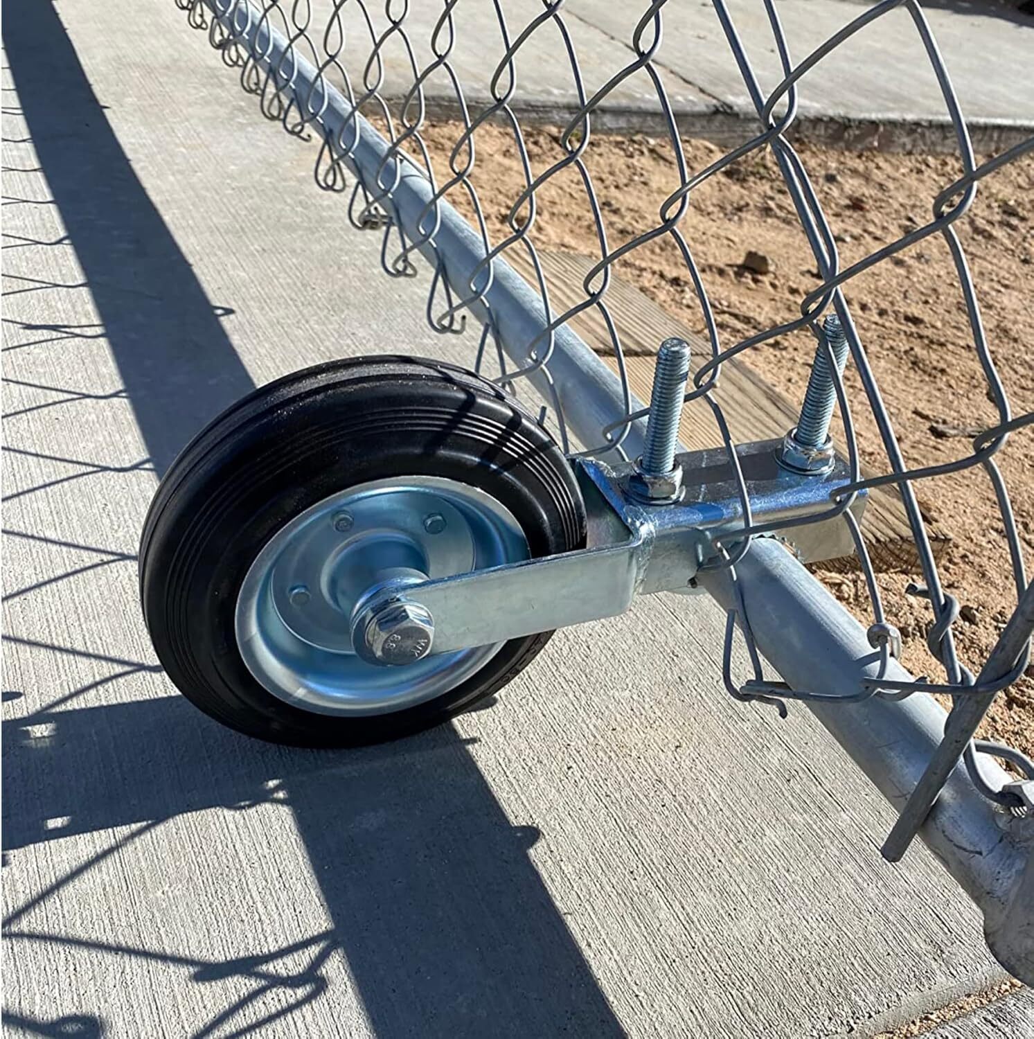 Gate Wheel Supporting Swing Gate with 1-3/8" Thru 2-1/8" Gate Frames, Gate Wheel