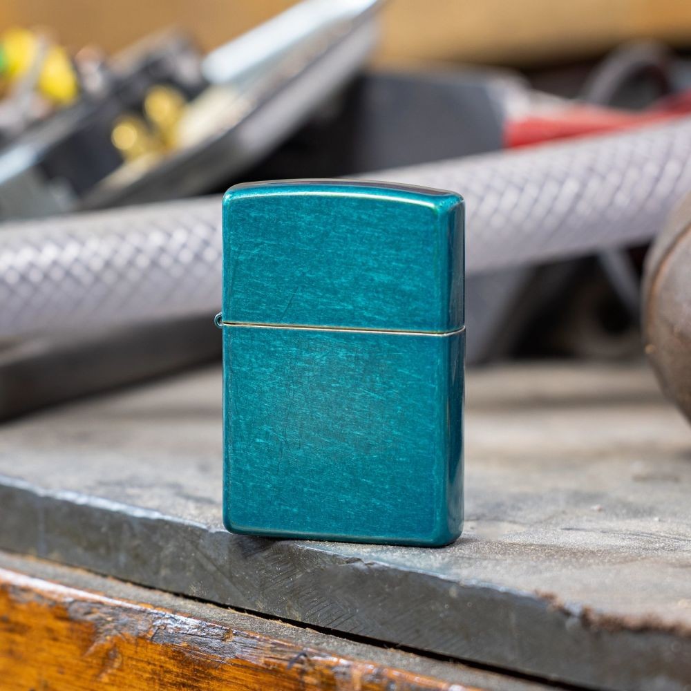 Zippo Classic Candy Teal Windproof Pocket Lighter, 24004