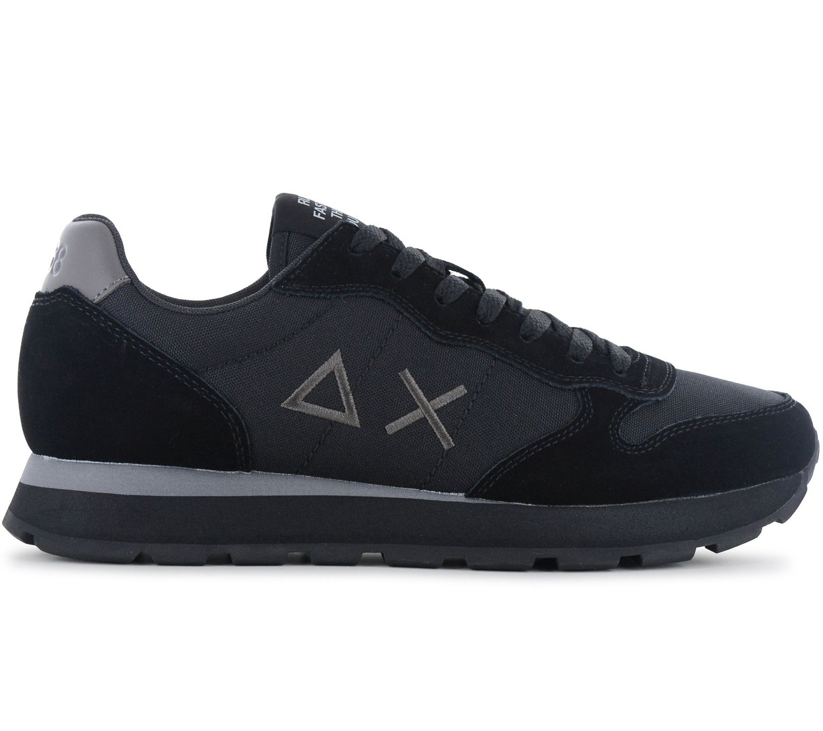 SUN68 Tom Solid Men Solid Sneakers Black Low Top Lace-Up Z46101-1147