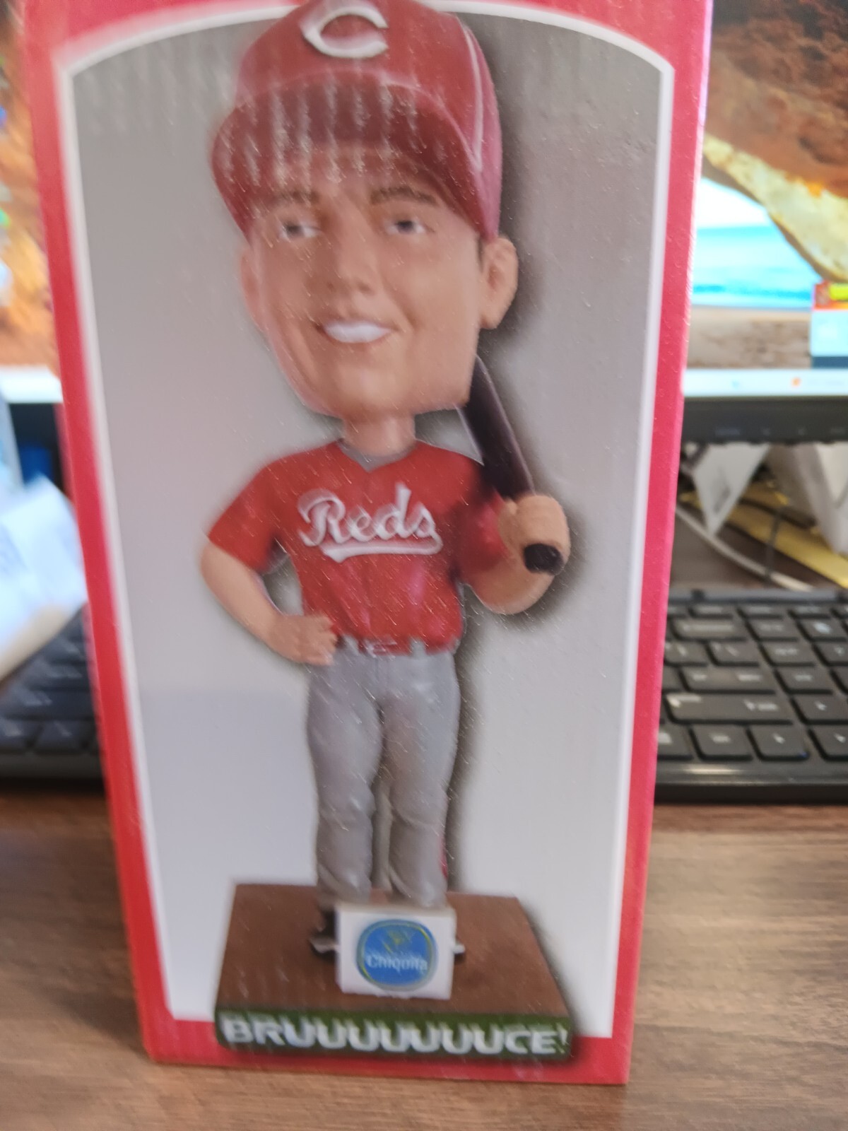 JAY BRUCE 2012 BOBBLEHEAD "Bruuuce" CHIQUITA SGA (BOBBLEHEAD DOLL) REDS/NIB