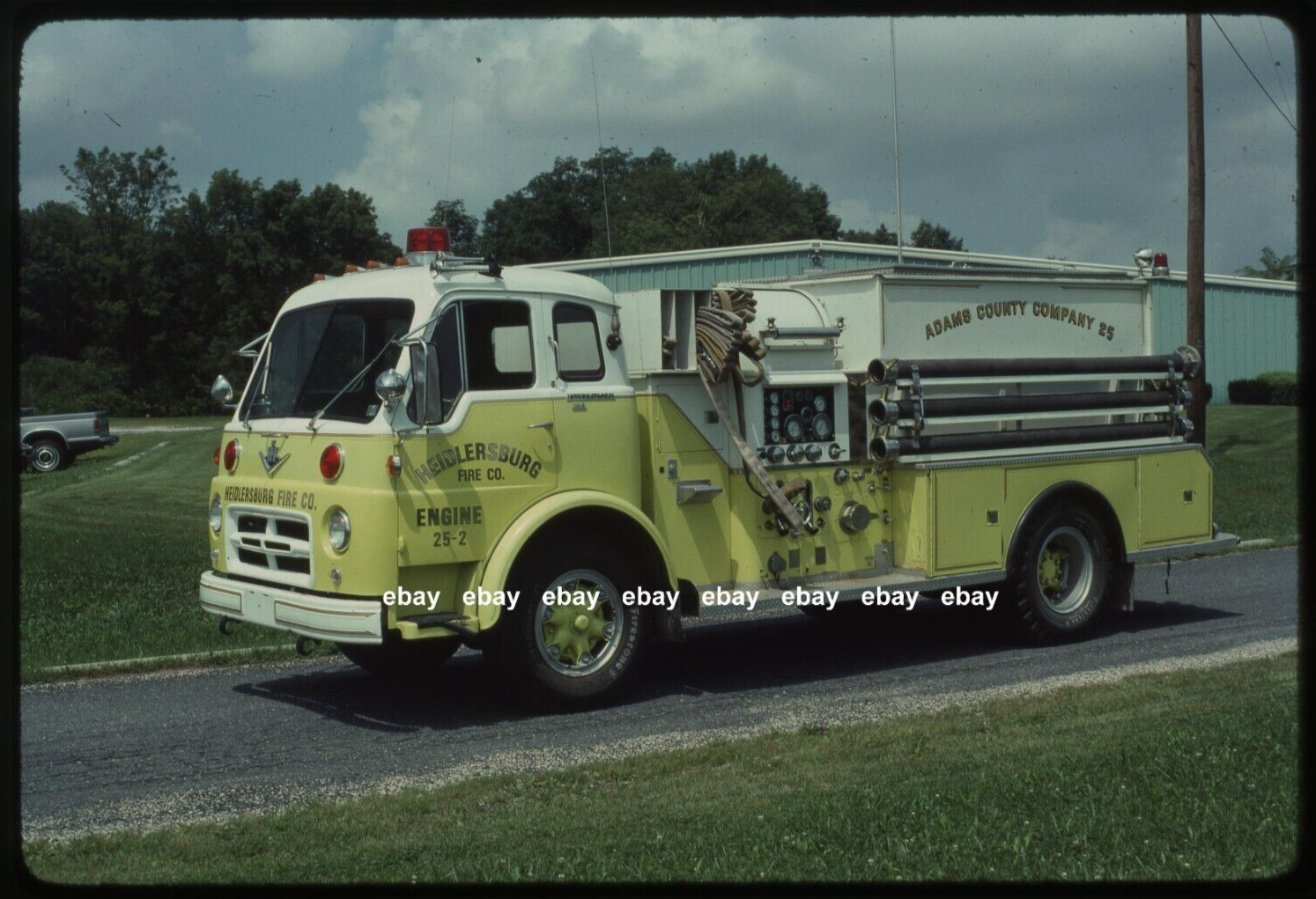 Heidlersburg PA 1958 International John Bean pumper Fire Apparatus Slide