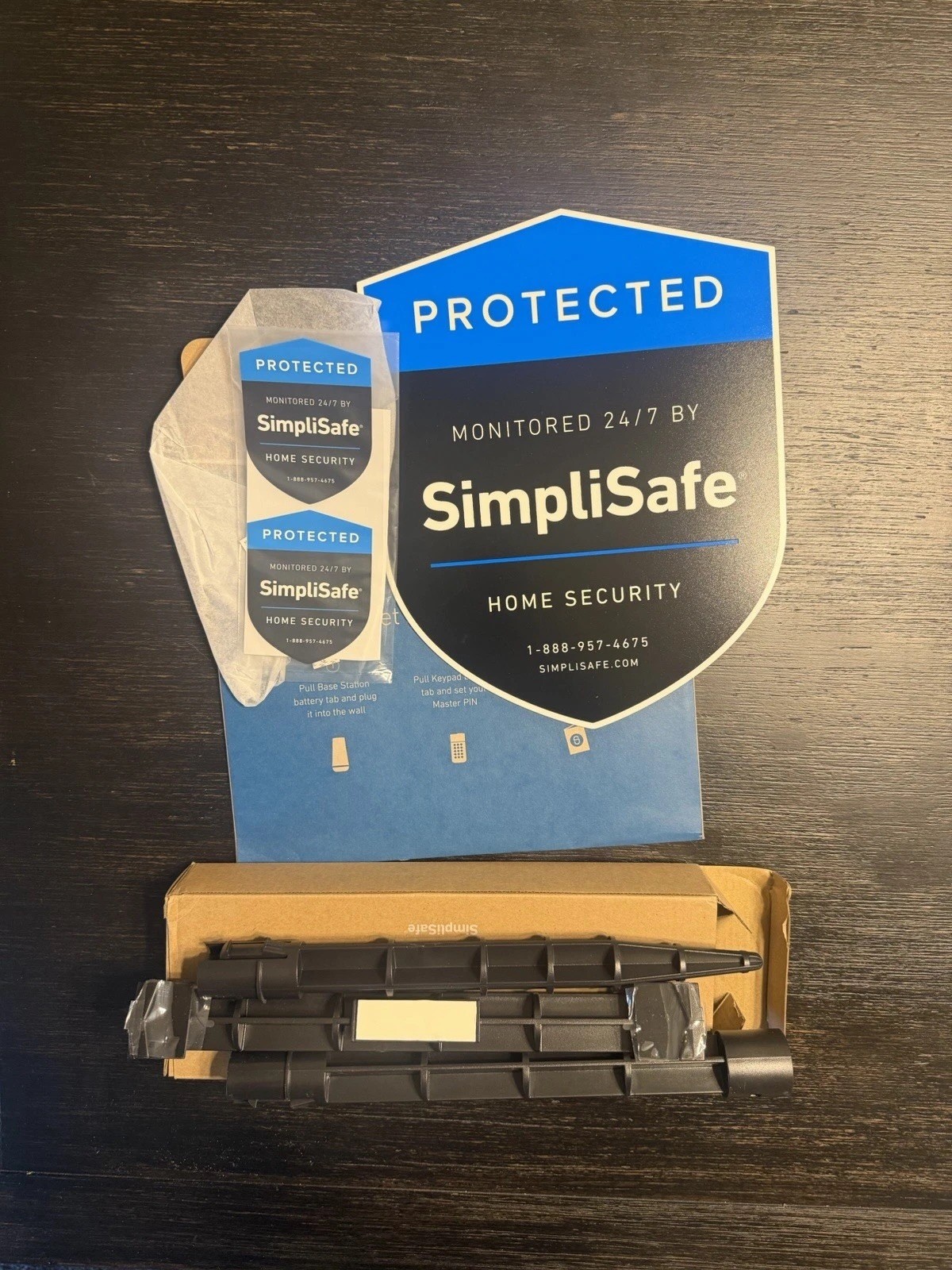 SimpliSafe Security System Yard Stakes, Protected Sign And Window Stickers