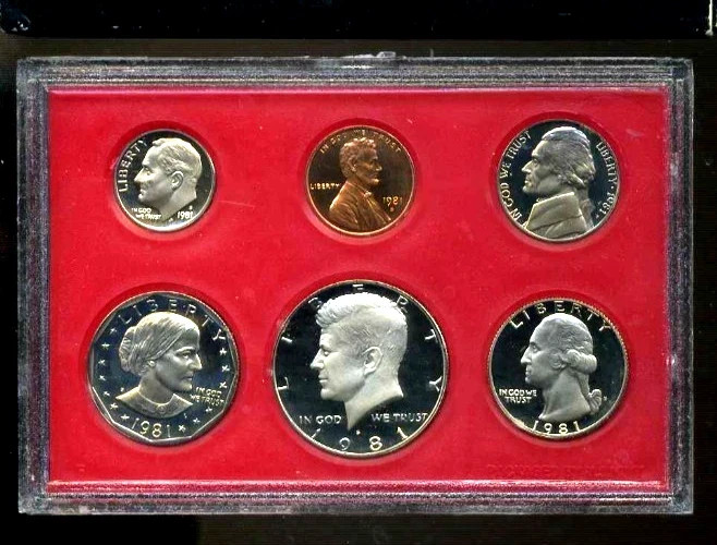 1981 S PF Proof Set U.S. Mint Original Government Packaging OGP COIN SET#8620