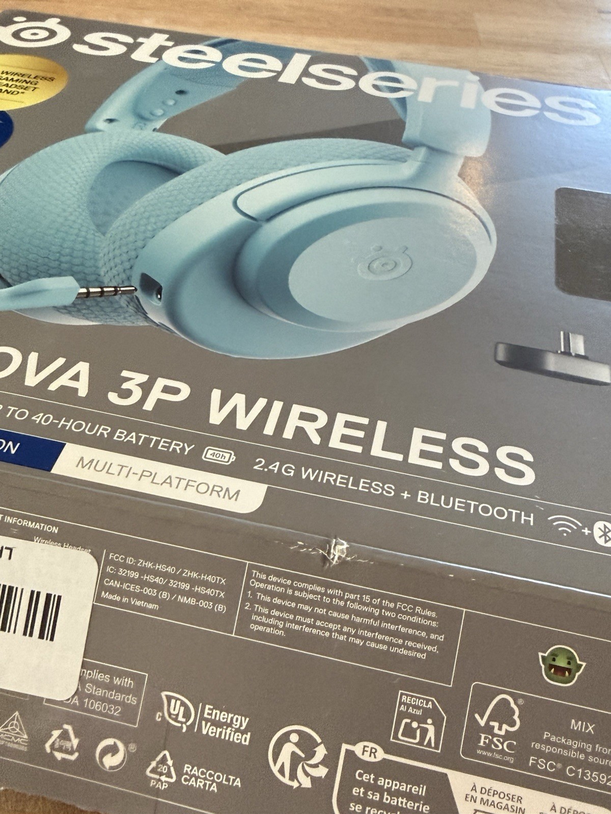 SteelSeries Arctis Nova 3P Wireless Multi-Platform Gaming Headset — Aqua [61688]