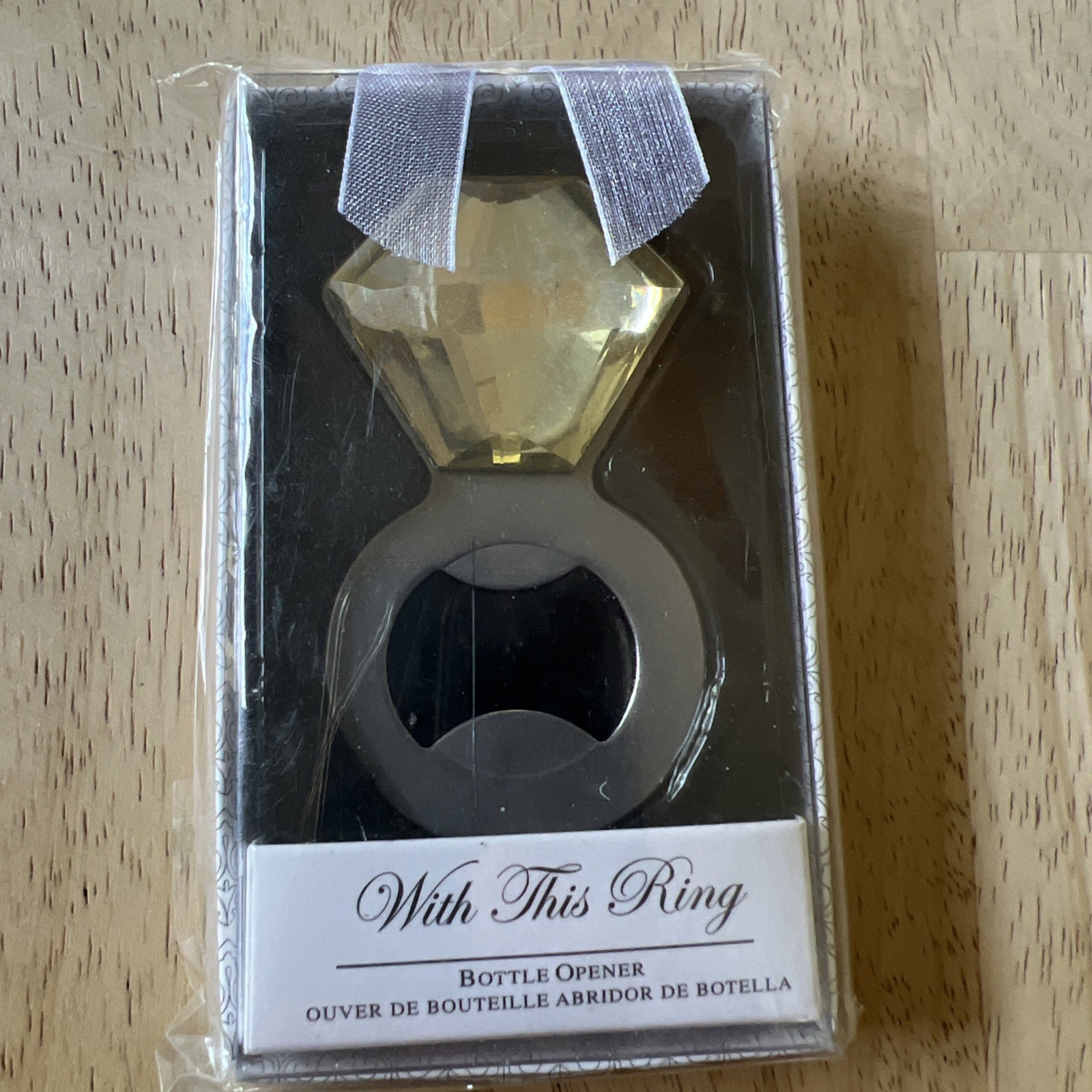 Shine Sparkle & Pop Diamond Ring Bottle Opener Bridal Shower Wedding Favor
