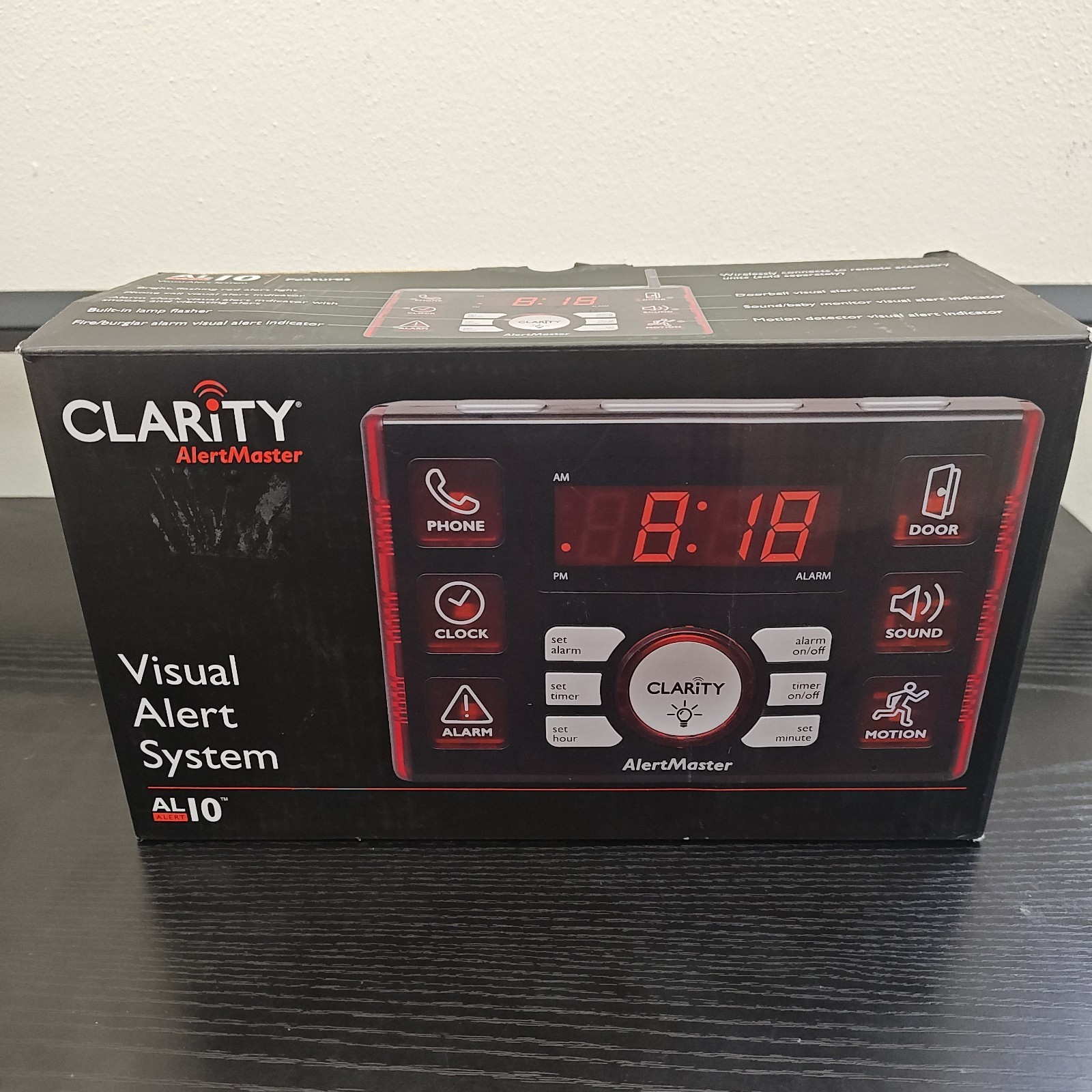 Clarity AlertMaster Visual Alert AL10 Base System AL12 Remote Receiver