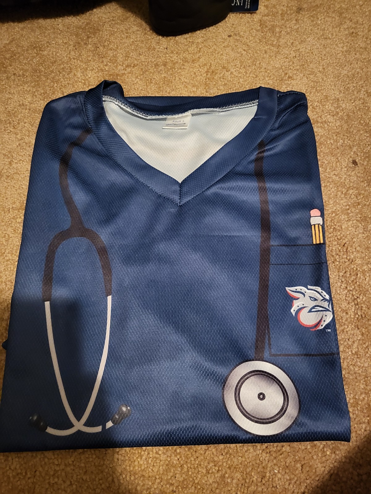 LV Iron Pigs Nurse Dr Jersey  Special Edition #1 L St Lukes Ironpigs Phillies