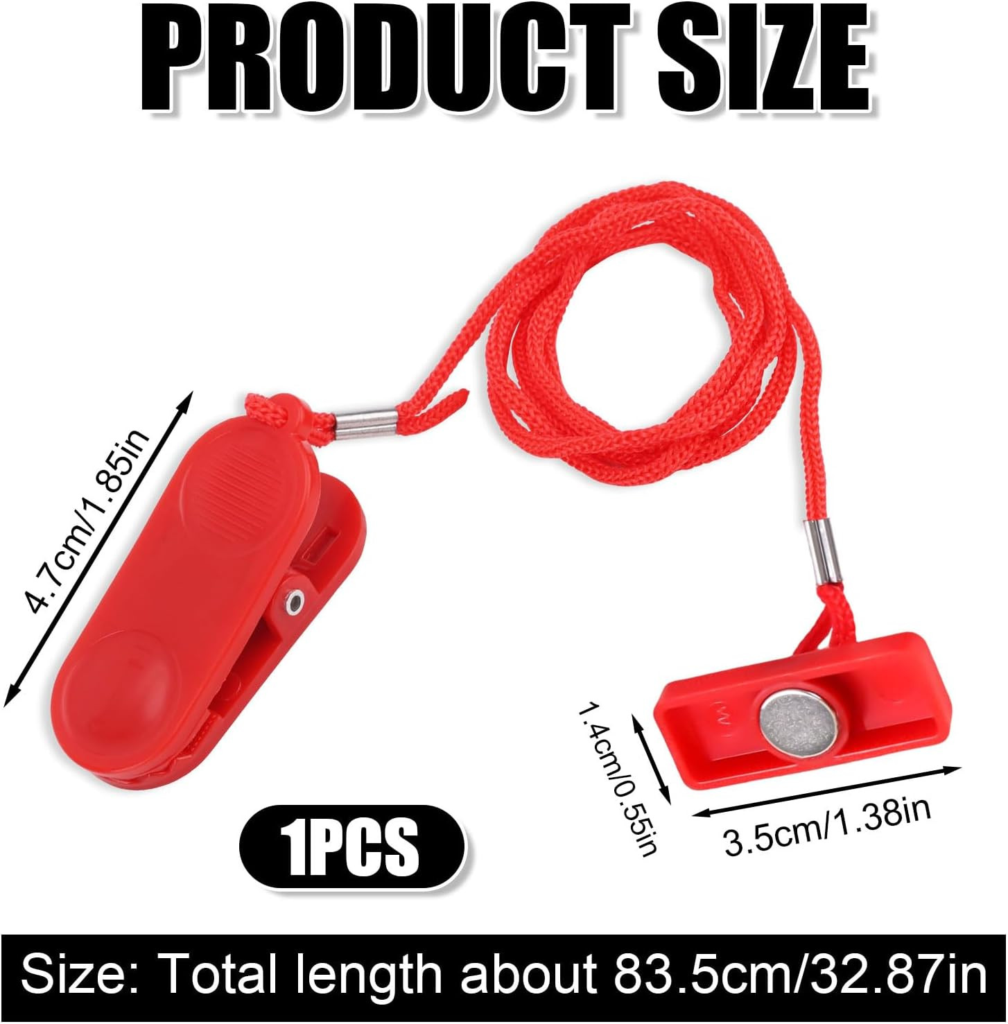 Universal Treadmill Safety Key Magnetic Running Machine Switch Rectangle Emergen