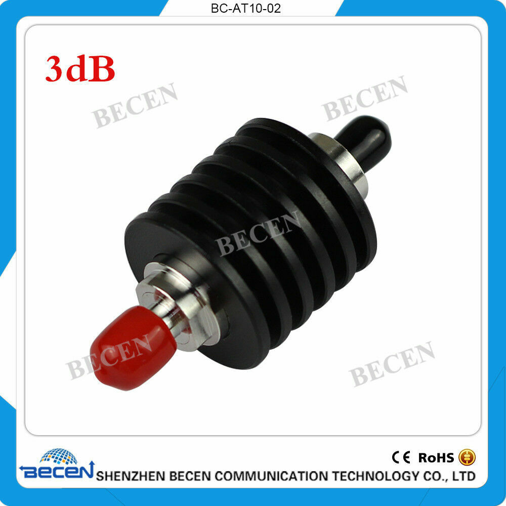 rf attenuators 10W SMA 3dB Attenuator Plug male to Jack female 10 Watt DC-3Ghz