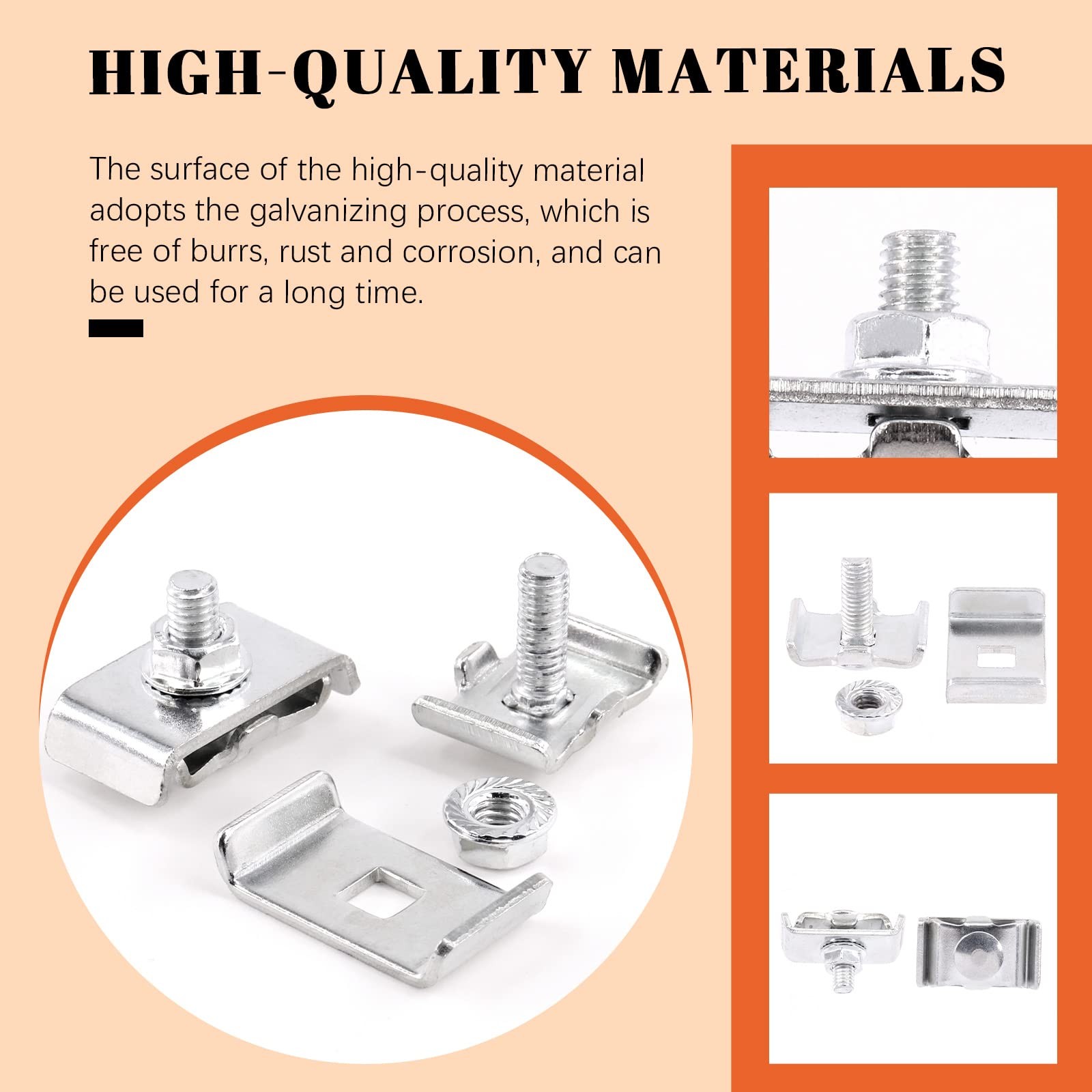 30Pcs Grid Wall Joining Clips Connectors Stainless Steel Gridwall Joining Con...
