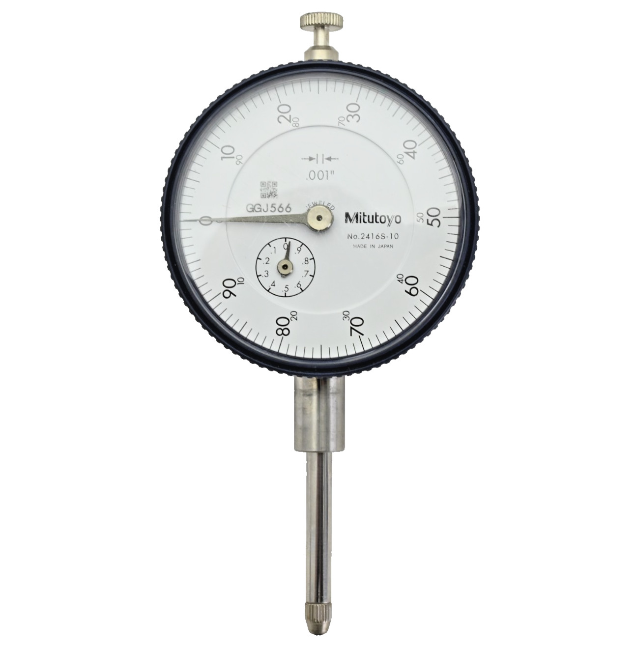 Mitutoyo 2416S-10 Dial Drop Indicator 0-100 Dial 0-1" Range .001" GGJ566