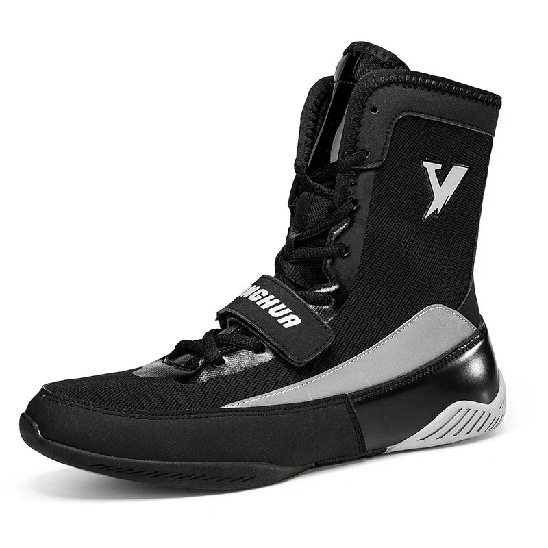 Men's Fashionable Wrestling Shoes Breathable Anti Slip Casual Sport Boxing Shoes
