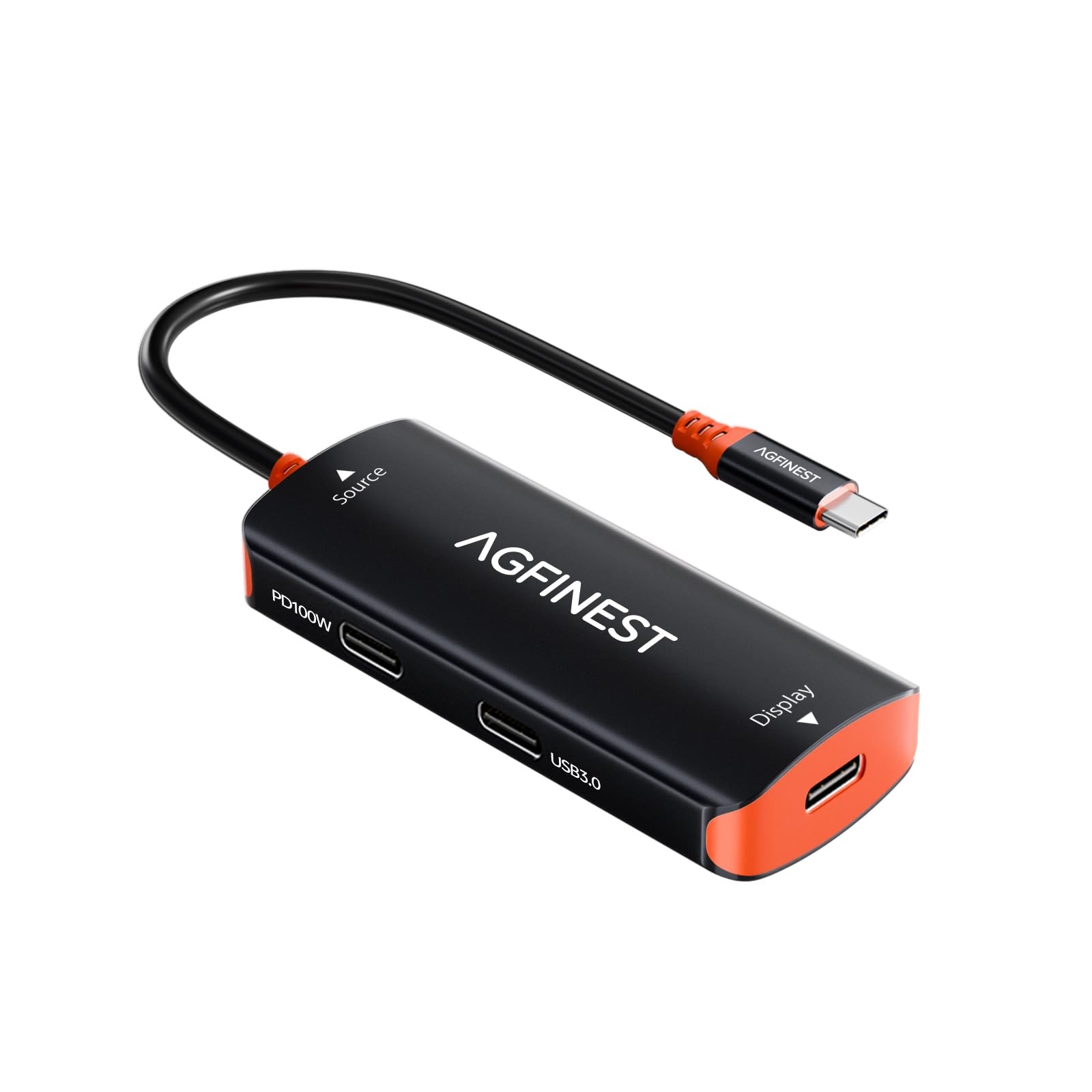 AR Glasses Adapter for Steam Deck/Switch 2/ROG Ally X, 4K@60Hz/2K@120Hz, 100W...