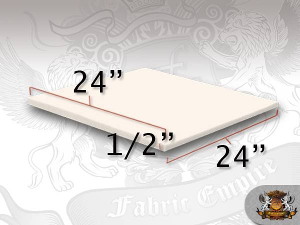 1/2" x 24" x 24" Square Foam Sheet