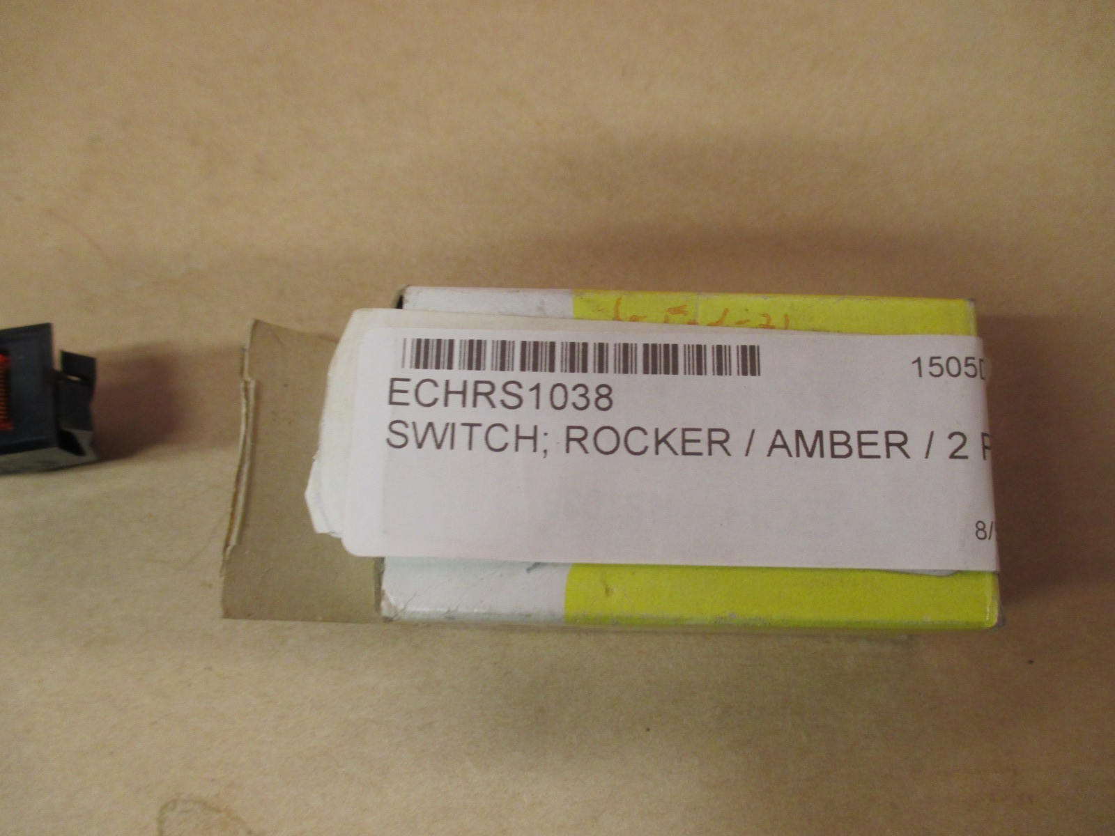 54003-01 COLE HERSEE AMBER ROCKER SWITCH 2 POSITION NEW