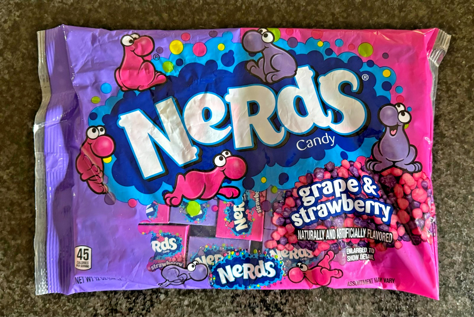 BRAND NEW - NERDS GRAPE & STRAWBERRY (mini boxes) - 12oz BAG!