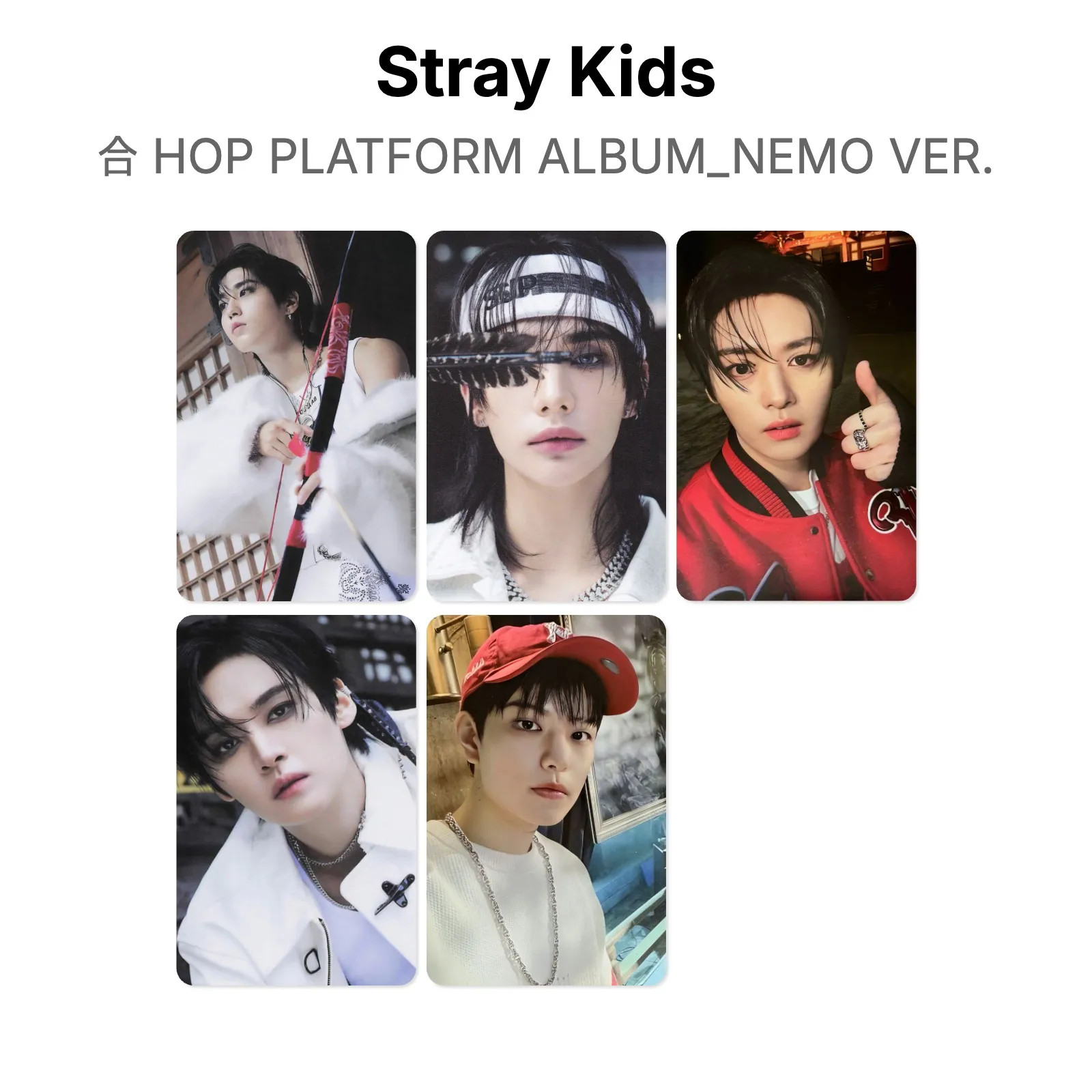 Stray Kids 合 HOP PLATFORM ALBUM_NEMO VER. Official Photocard KPOP Free Gift