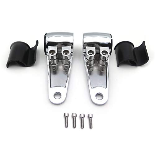 SMT- billet Aluminum Headlight Fork Mounting Brackets Compatible With Chrome