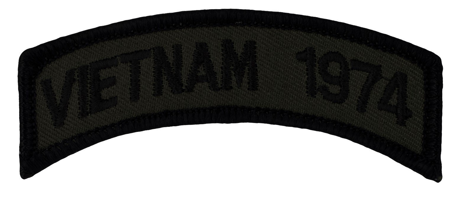 Vietnam 1974 OD Subdued Tab (363) 3 1/2" x 1 1/2" Embroidered Patch 10402