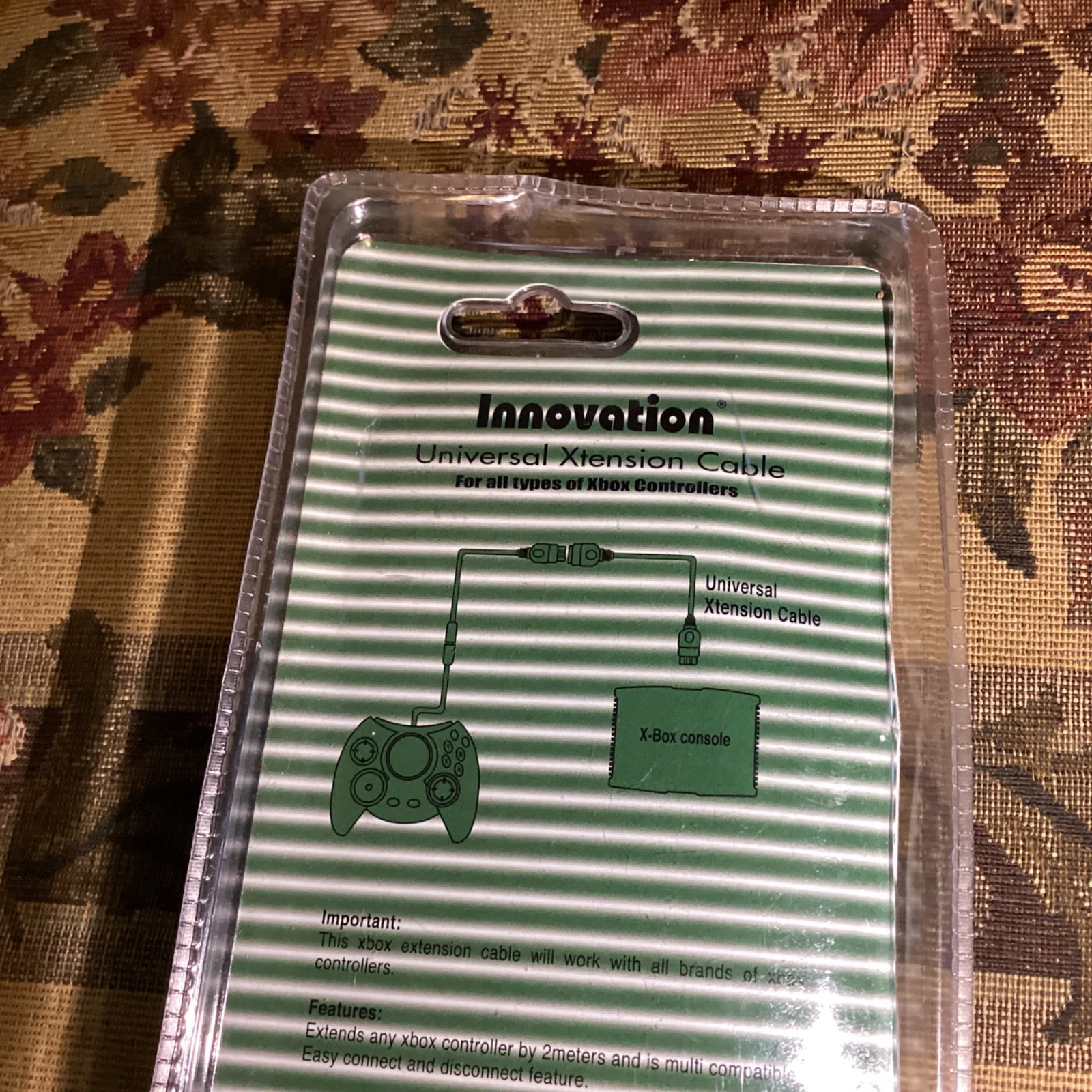1 Innovation Controller Extension cord for Original Microsoft Xbox new Sealed