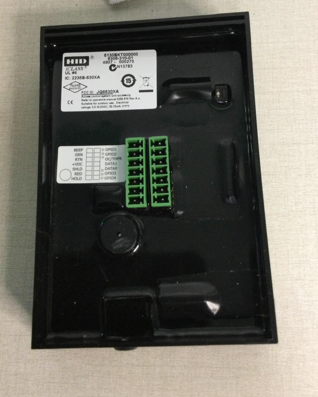 HID iCLASS 6130BKT000000 RK40 KEYPAD READER OPEN BOX