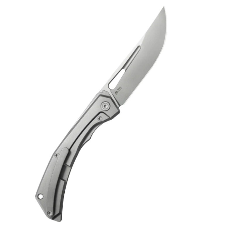 KB ~ Ishtar Frame Lock Folder ~ Gray Ti Handle ~ 3.54'' Sandblast M390 ~ KB170A