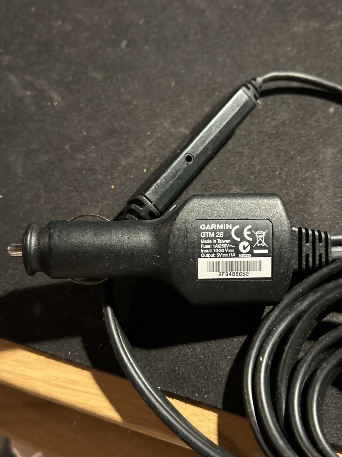 Garmin GTM 26 Mini USB Vehicle Power Cable Cigarette Lighter