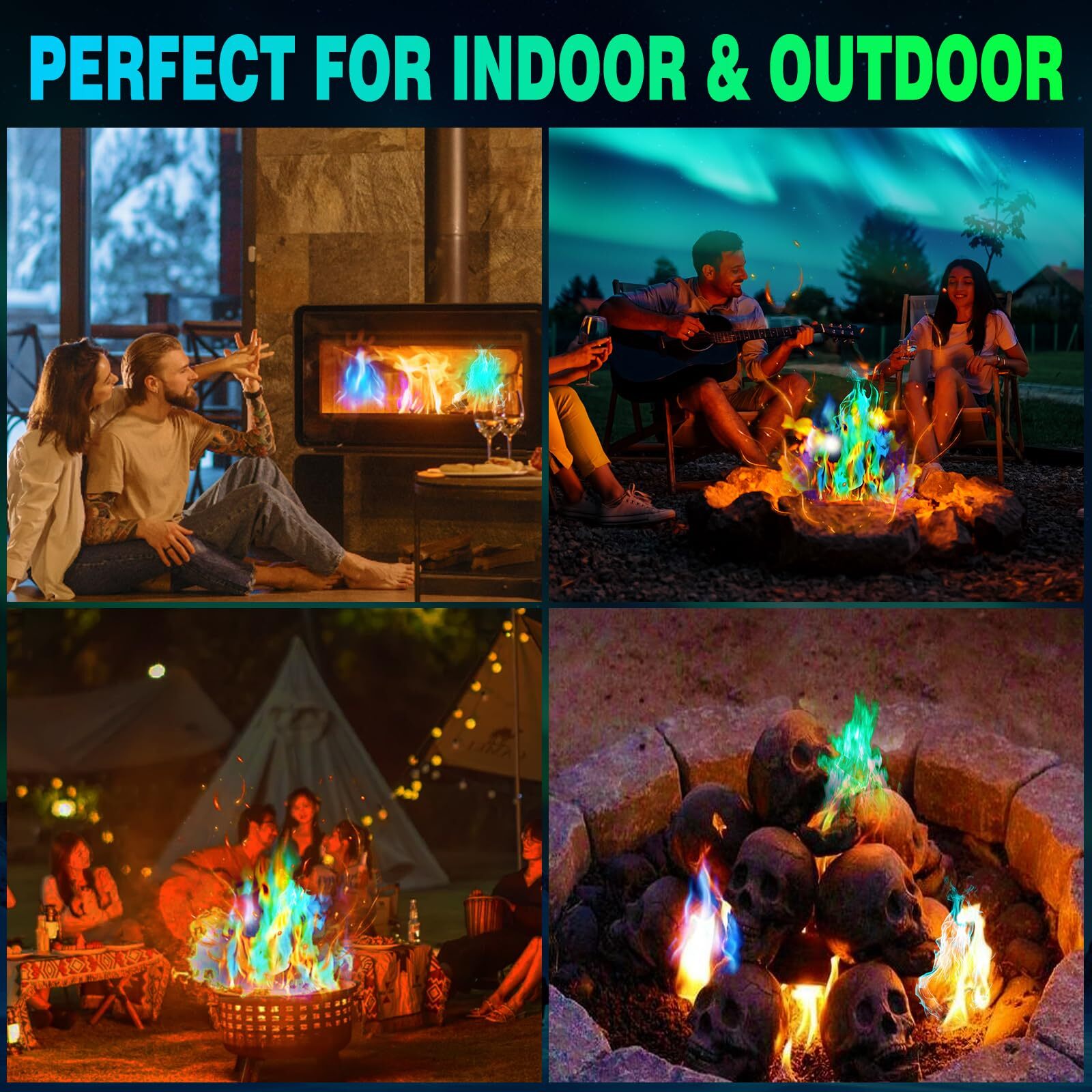 Fire Color Changing Packets Fire Pit Fire Color Packets For Campfire Bonfire Fir