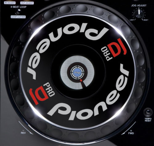 PIONEER PRO CDJ JOG / SLIPMAT GRAPHICS / STICKERS (SILVER) 2000 1000 900 850 800