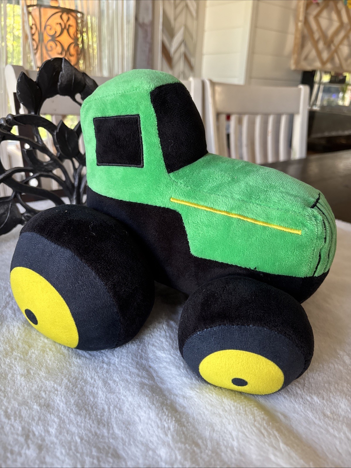 John Deere Plush Tractor Green Yellow