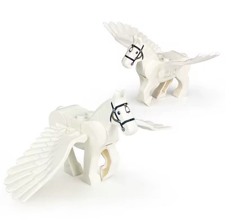 MOC Horse Pegasus - 2x Lot Custom, Greek Mythology BRAND NEW! - NO BOX