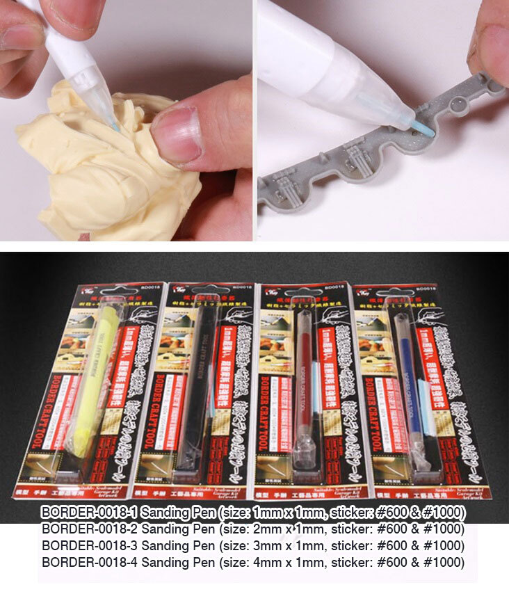Border Sanding Pen (size: 1mm x 1mm, sticker: #600 & #1000)