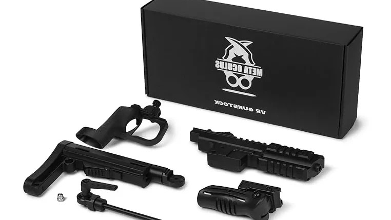 Meta Oculus VR Gunstock For Oculus Quest 2, 3, & 3S Magnetic Folding Stock