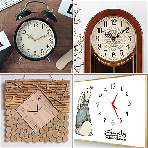 EMOON 4 Pieces Clock Mechanism Replacement Kit with 8 Pack Clock Hands, Silent
