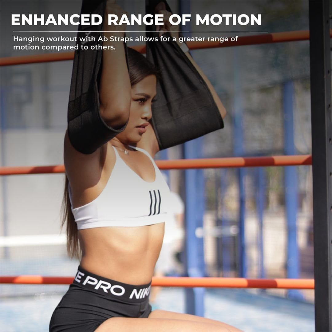 Hanging Ab Straps for Pull Up Bar - Premium Ab Straps for Core Strength