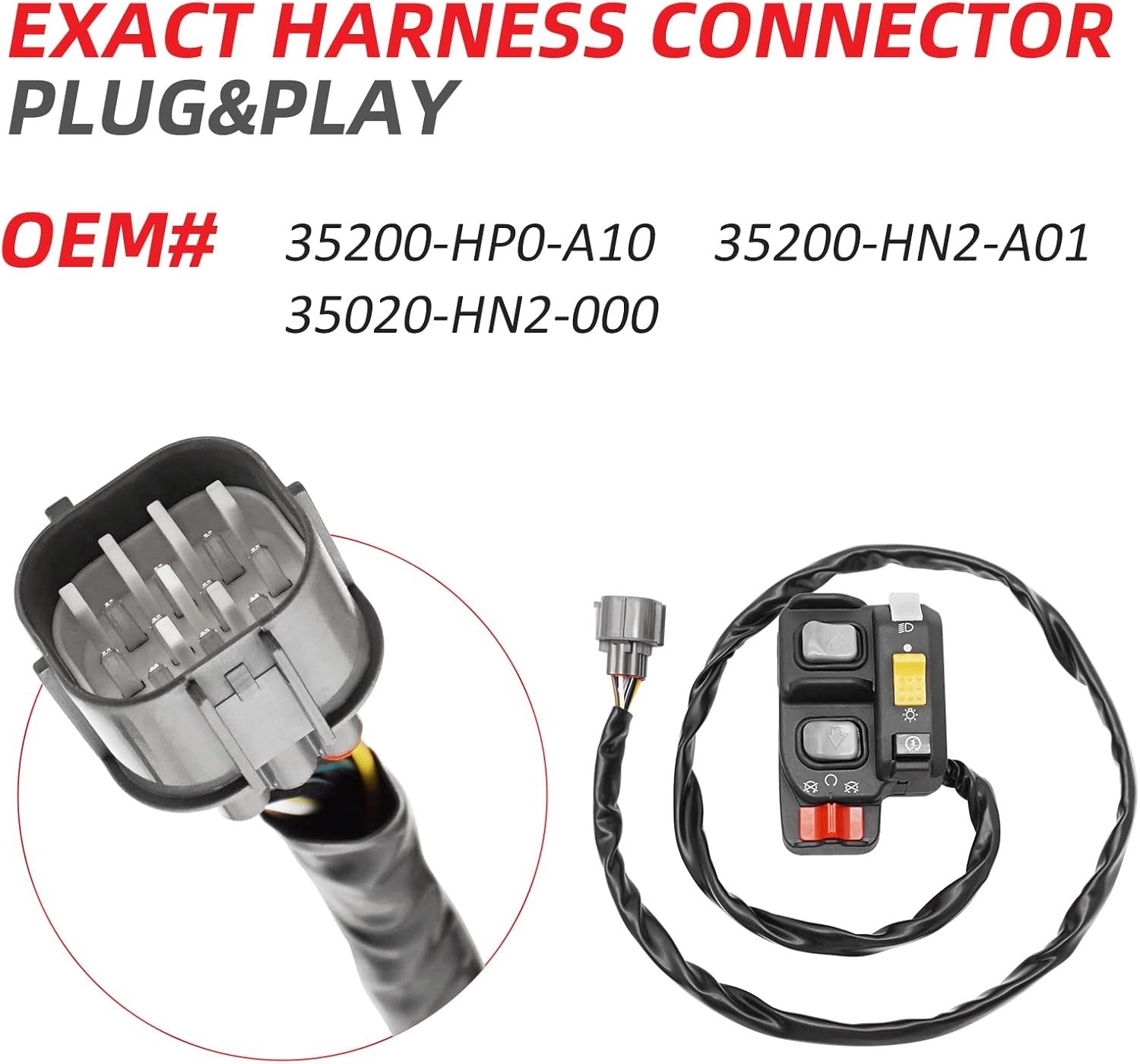Compatible with Rubicon 500 Foreman 500 ES Switch Handlebar Control Electric Shi