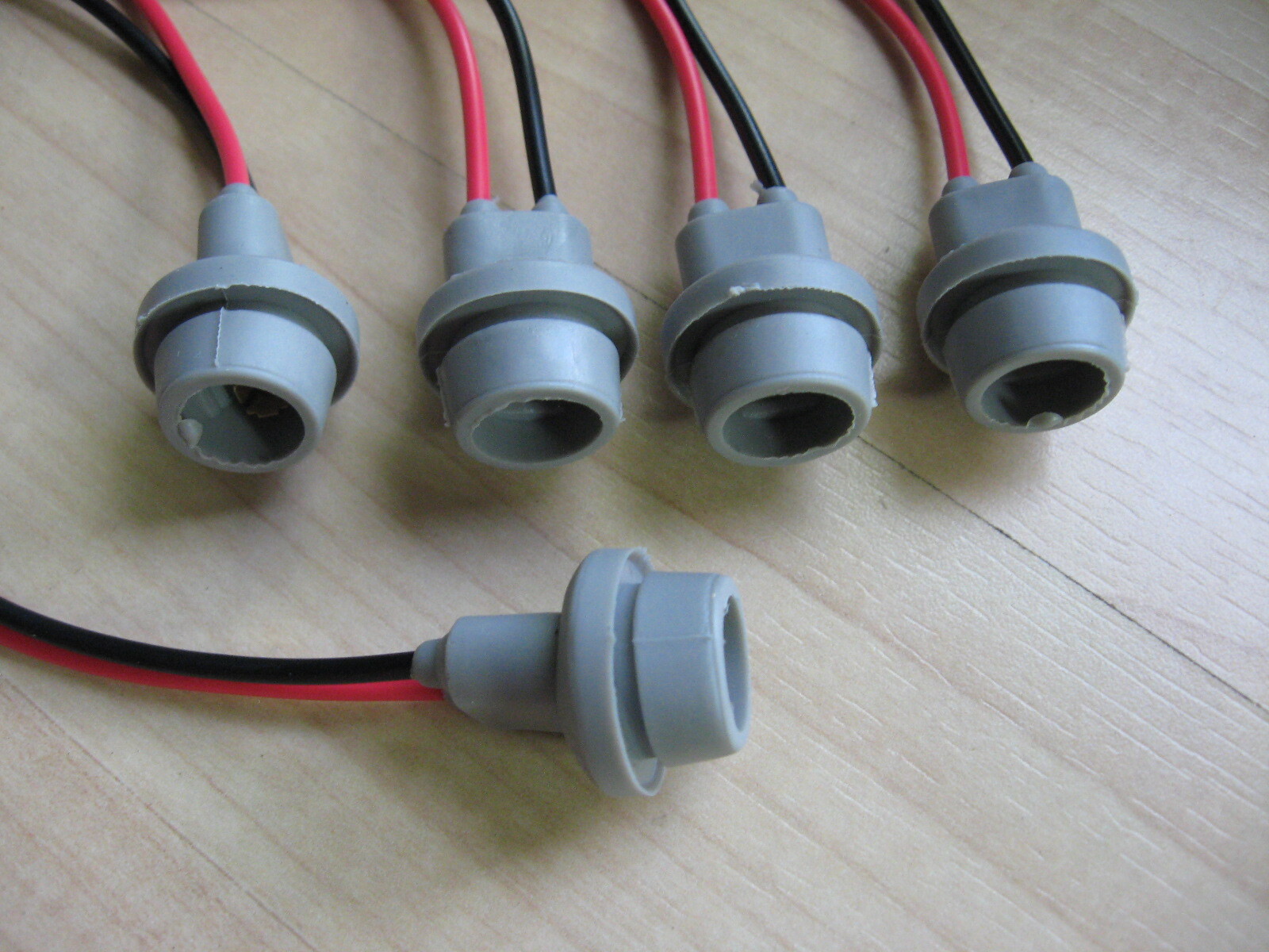 (5) T10 Rubber Socket Holder Instrument Gauge Light 9/16" 14mm Diameter #M70C