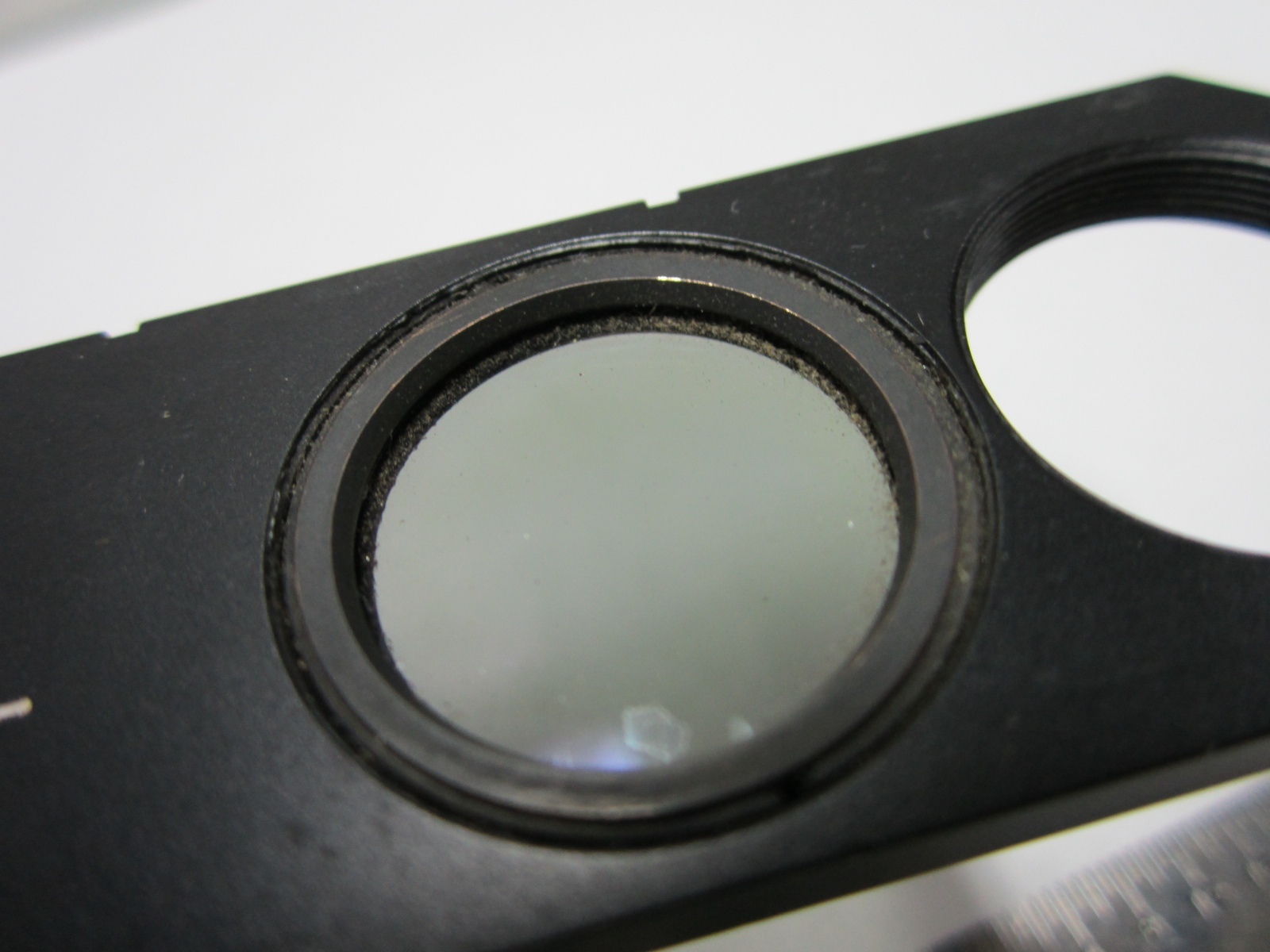 MICROSCOPE SLIDE POLARIZER FILTER LEITZ [some delamination] OPTICS BIN#F1-17