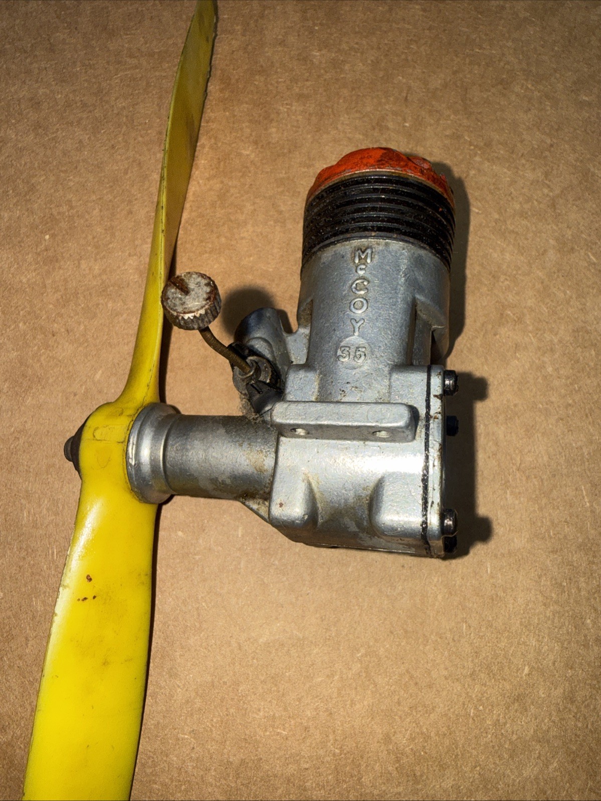 McCoy 35 Redhead CL model airplane engine Has Nice Pop To It As Shown