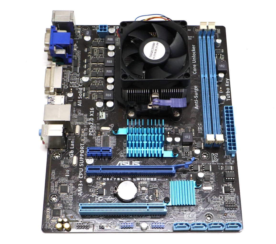 Asus M5A78L-M LE/USB3 Motherboard w/ AMD FX CPU & CPU Fan