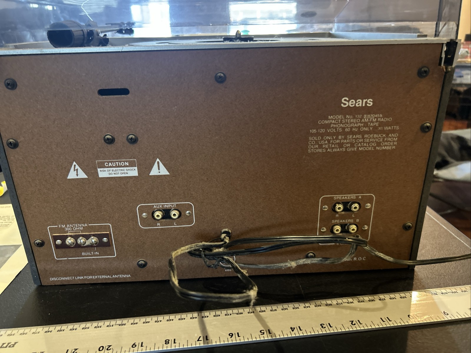 manual vintage Sears Stereo System