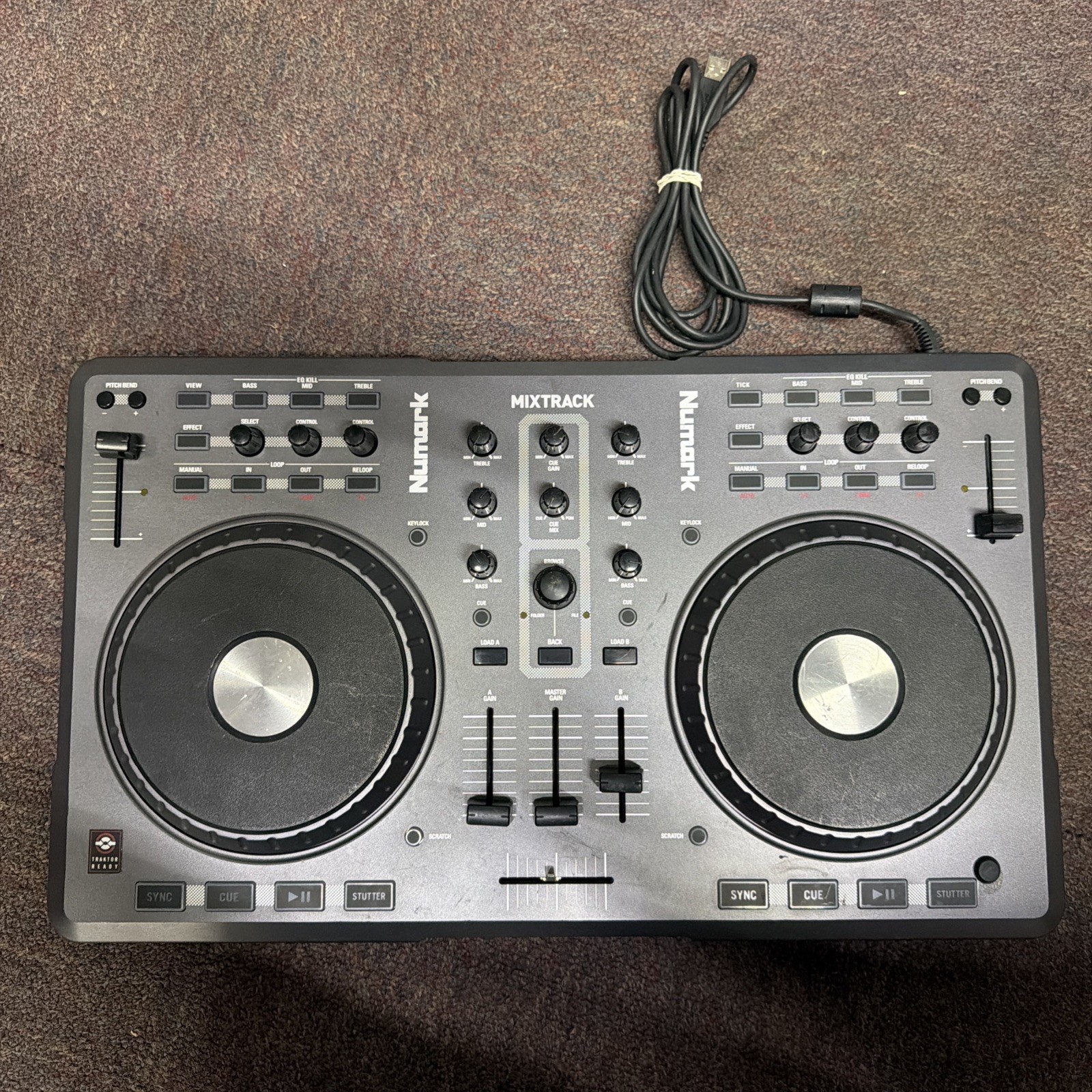 Numark Mixtrack USB DJ Controller Tested Working Original 1st Gen N382 2012