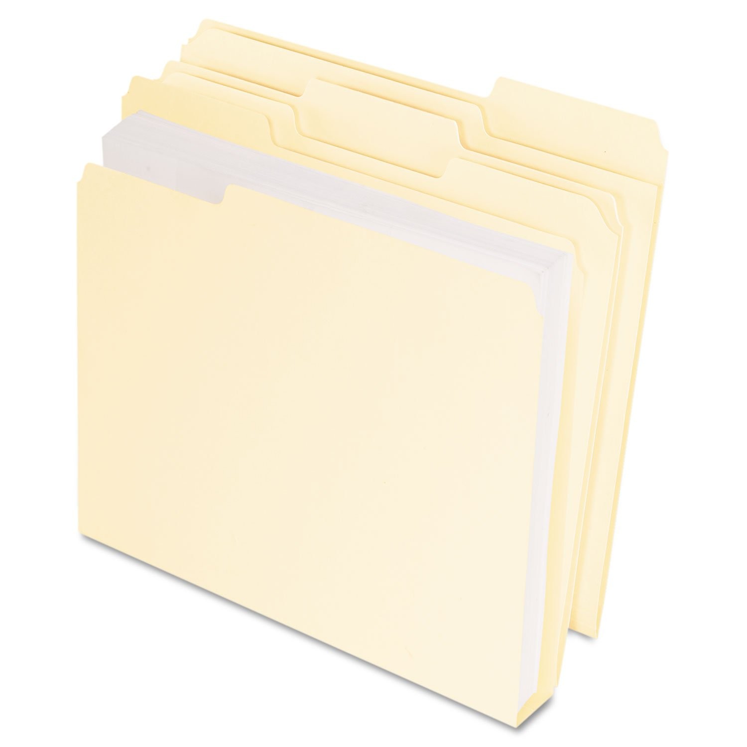 Pendaflex Double Stuff File Folders, Letter Size, Manila, 1/3 Letter, Manila